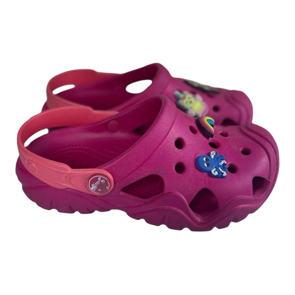 Crocs Youth Girls Hot Pink Swiftwater Clog Sandals  Size-13 - Picture 1 of 9